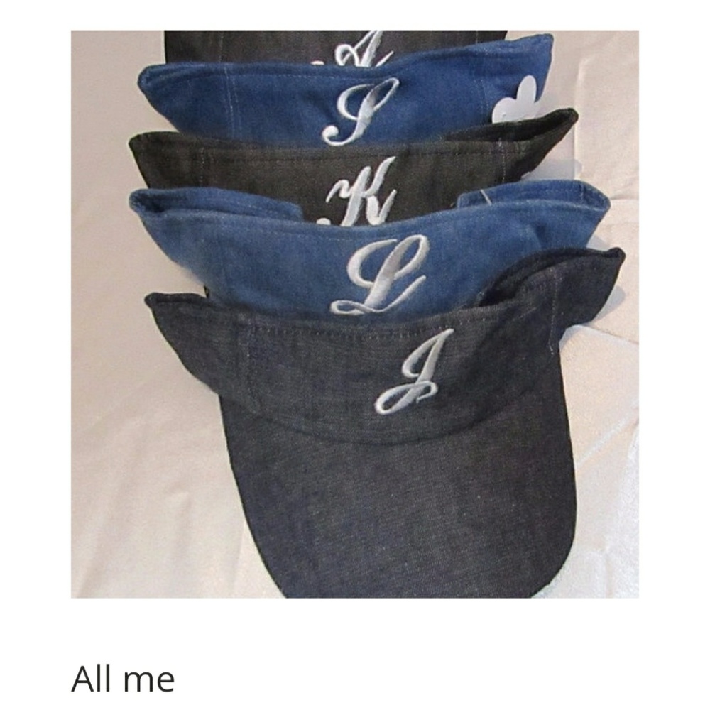 Monogrammed visor
